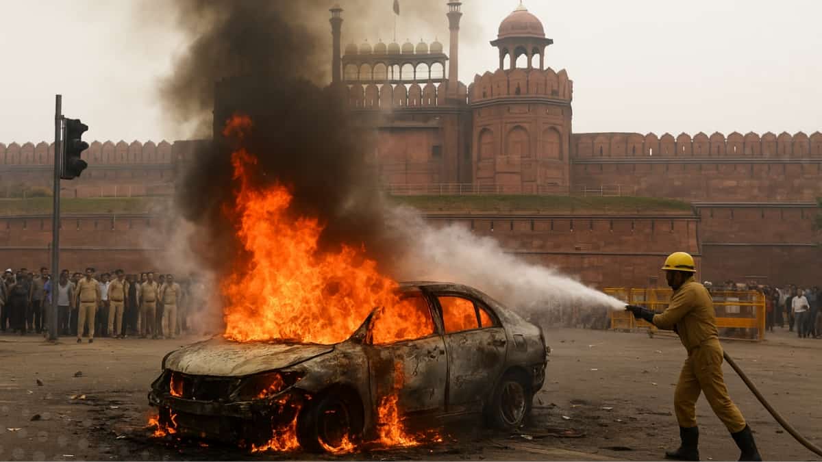 लाल किले के पास कार में धमाका 10 की मौत 24 घायल