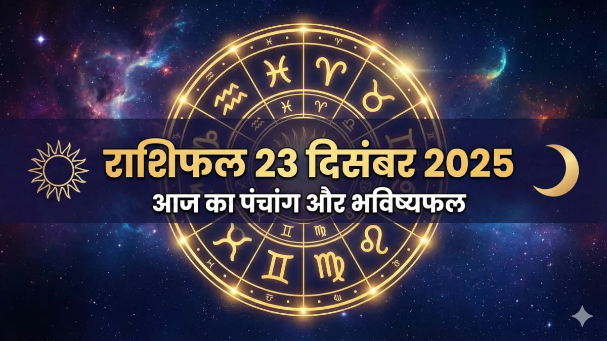 Aaj Ka Rashifal 23 December 2025 के लिए आज का पंचांग, शुभ मुहूर्त, राहुकाल और सभी 12 राशियों का दैनिक राशिफल