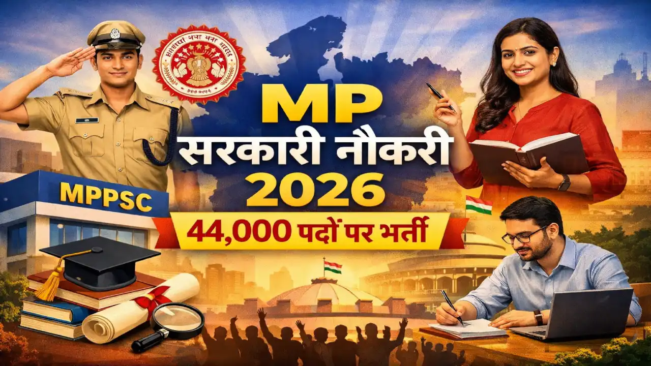MP Sarkari Naukri 2026 में 44,000 सरकारी नौकरियां