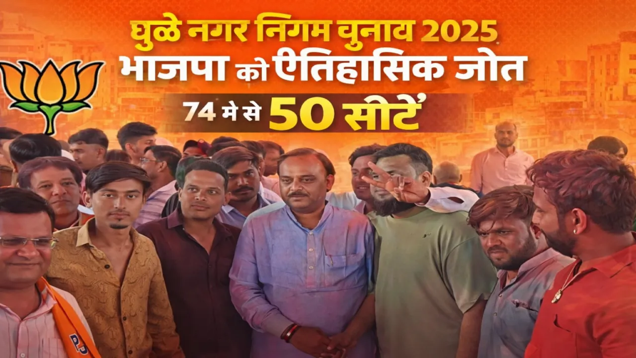 Dhule Municipal Election Results 2025: BJP wins 50 seats in Maharashtra