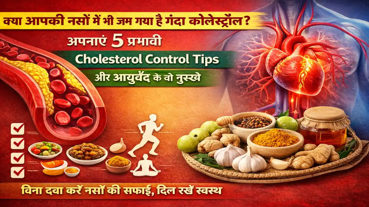 कोलेस्ट्रॉल कम करने के असरदार Cholesterol Control Tips और घरेलू उपाय।