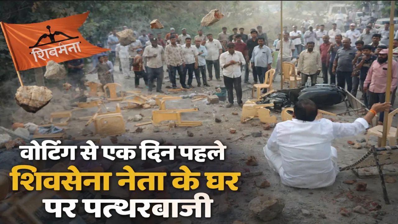 Dhule Election Violence में शिवसेना जिला अध्यक्ष मनोज मोरे के घर पर पत्थरबाजी, टूटी खिड़कियां और कुर्सियां