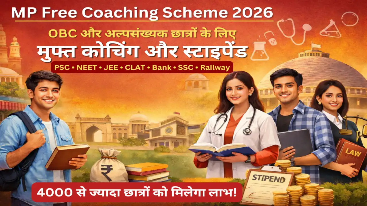 MP Free Coaching Scheme 2026: OBC को PSC NEET फ्री कोचिंग
