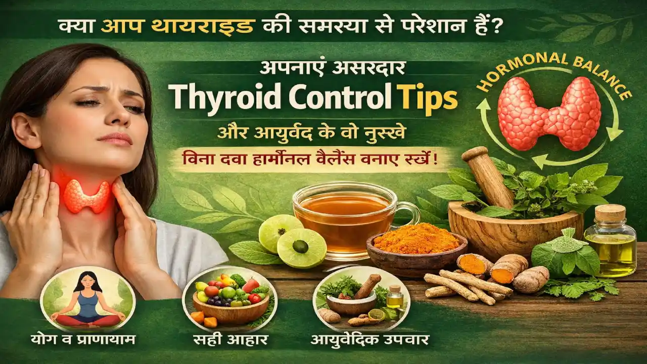 थायराइड के लिए असरदार Thyroid Control Tips और घरेलू नुस्खे।