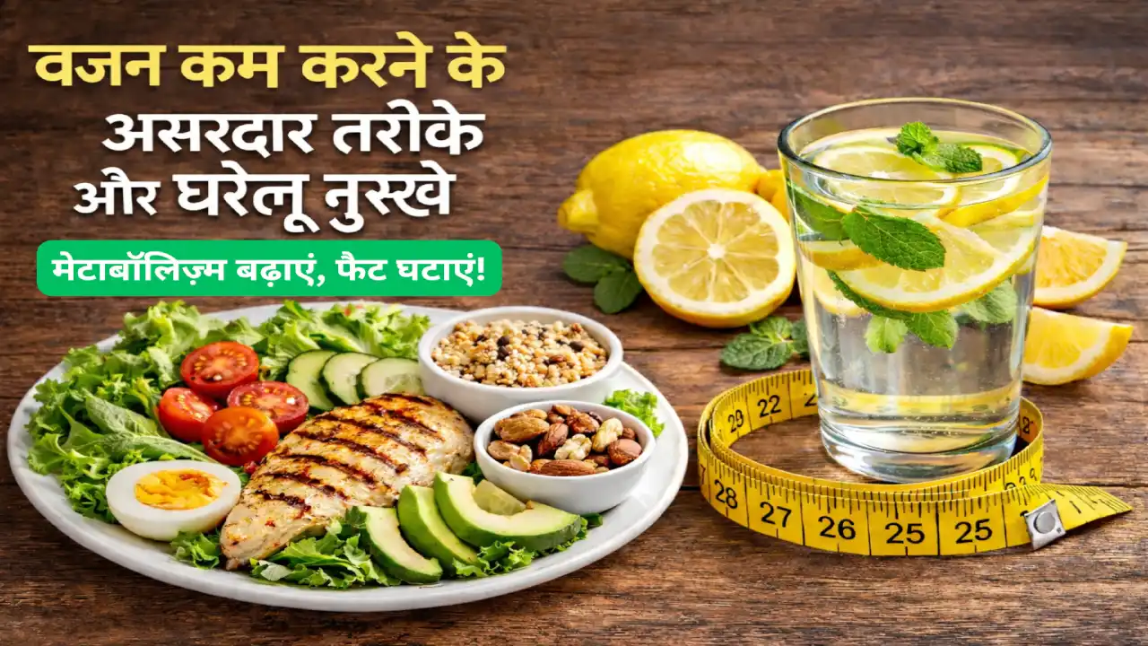 प्राकृतिक रूप से वजन कम करने के सबसे आसान और असरदार तरीके।